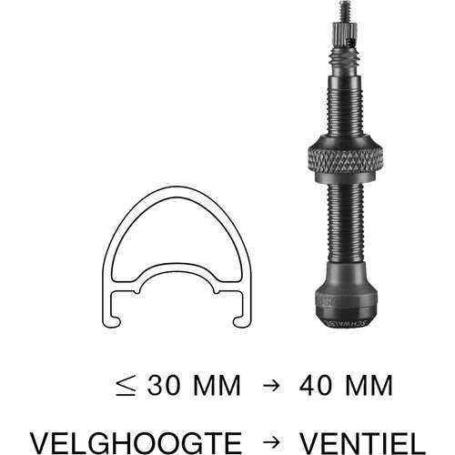 Schwalbe VENTIEL SC TUBELESS 40MM SV ZW SET A 2 - Afbeelding 4