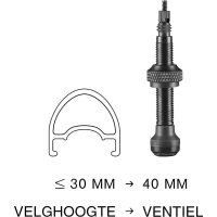 Schwalbe VENTIEL SC TUBELESS 40MM SV ZW SET A 2